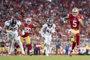 The Minnesota Vikings could be a team to watch as Trey Lance Trade talks start after the San Francisco 49ers named Sam Darnold their backup quarterback