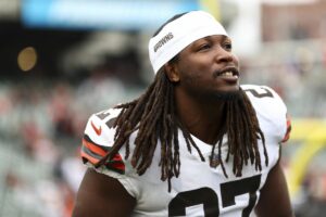 Cleveland Browns Kareem Hunt is visiting the New Orleans Saints today