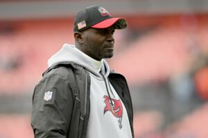 Tampa Bay Buccaneers head coach Todd Bowles will have to move forward without Ryan Jensen