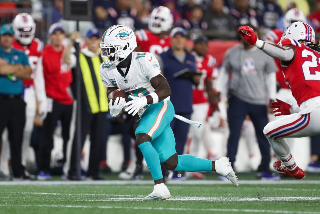 Miami Dolphins wide receiver Tyreek Hill has strong words for New England Patriots Fans