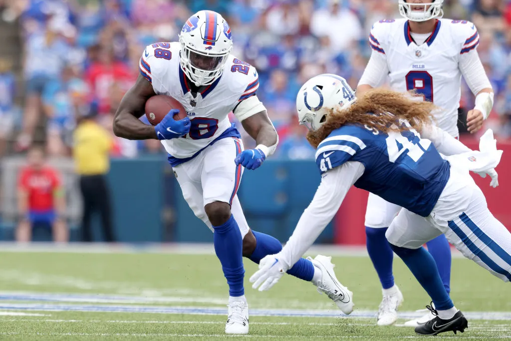 Buffalo Bills running back Damien Harris has full movement after