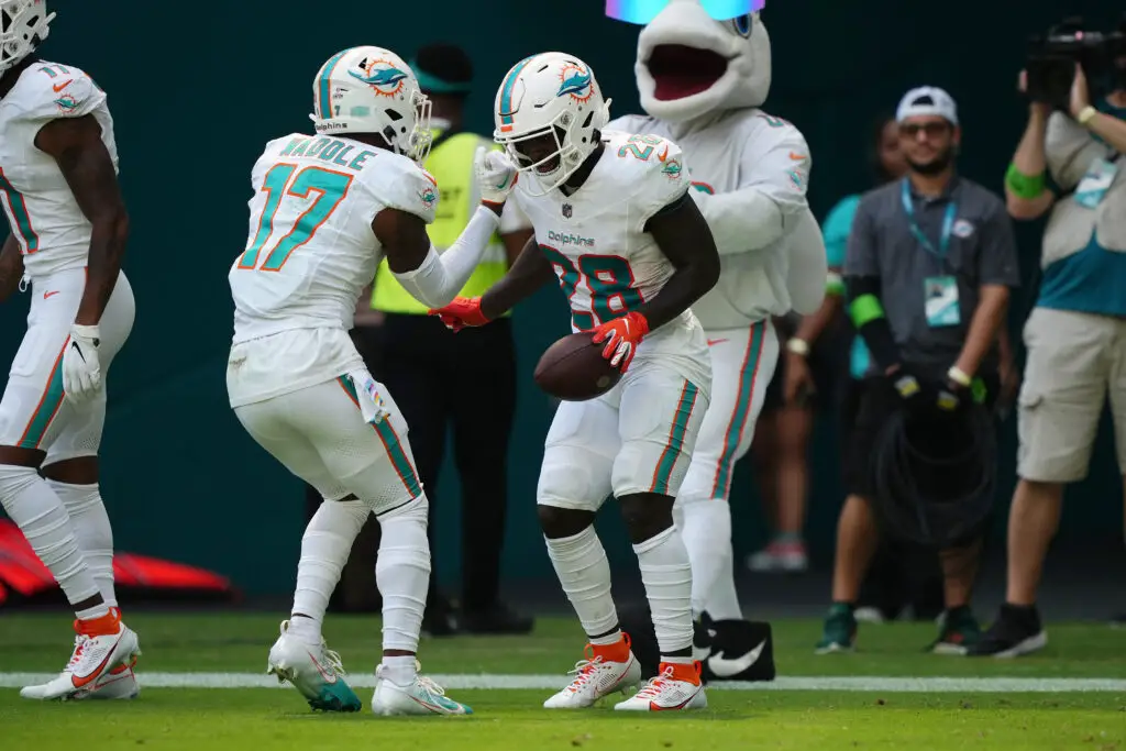 REPORT: Miami Dolphins rookie RB De'Von Achane is expected to be