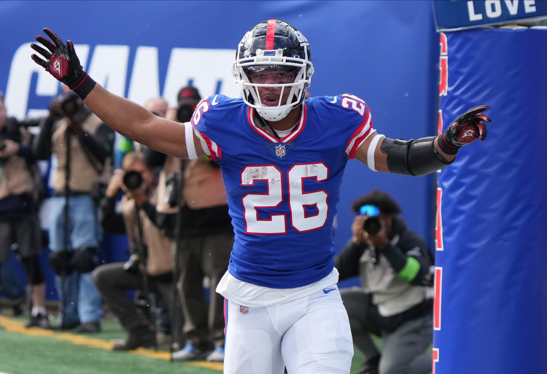 NFL, Shirts, Saquon Barkley New York Giants Color Rush Jersey