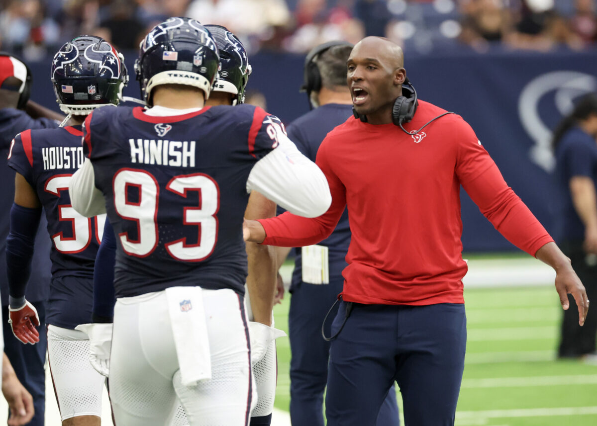 Houston Texans DeMeco Ryans has to be happy about getting Derek Stingley back