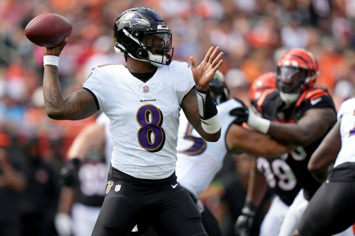Lamar Jackson, Baltimore Ravens, Cincinnati Bengals, Week 2 2023
