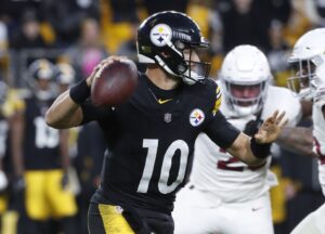 Mitch Trubisky will start for the Pittsburgh Steelers vs the New England Patriots