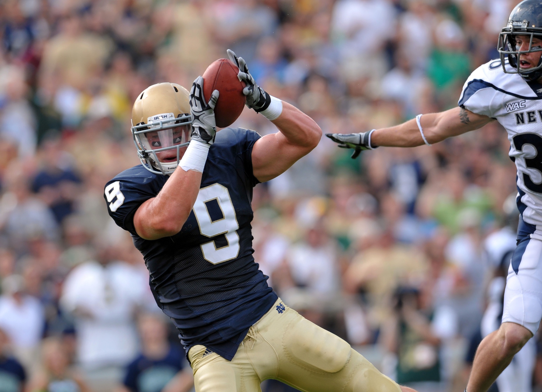 notre dame fighting irish mike denbrock product kyle rudolph