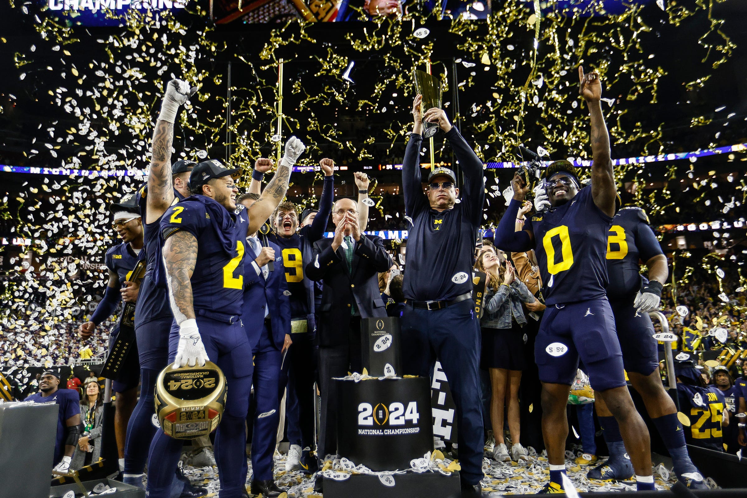 Jim Harbaugh, Michigan Wolverines won the CFP, one of the biggest storylines of college football next season. 