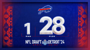 Buffalo Bills first selection will be at pick 28.
