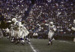 Baltimore Colts quarterback Johnny Unitas