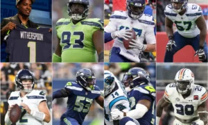 All eight players that ended up in Seattle due to the Russell Wilson trade.