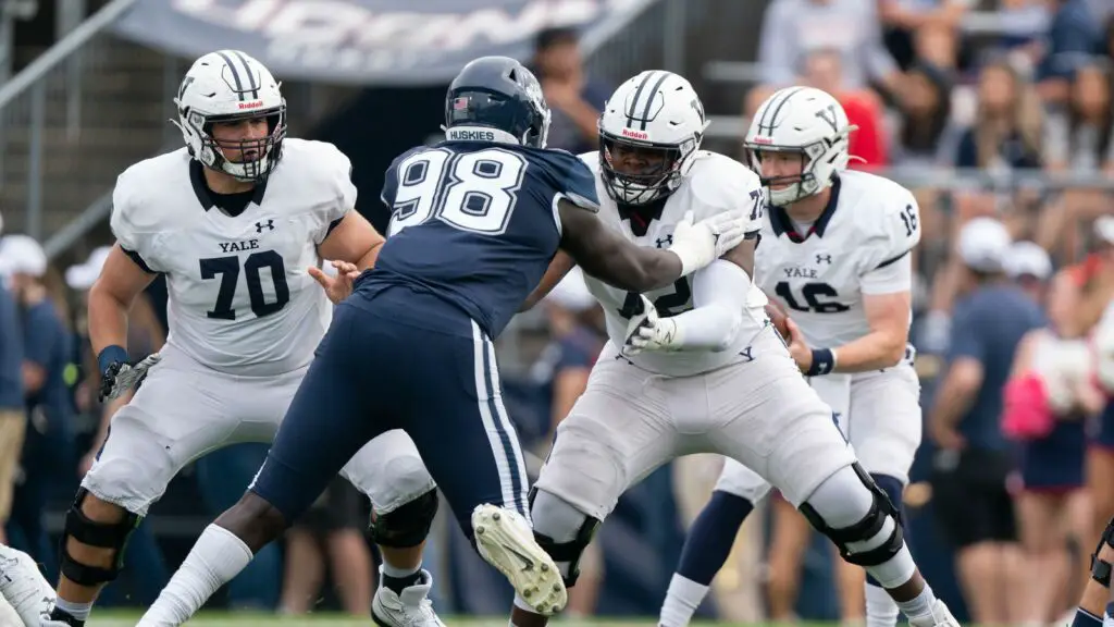 Chicago Bears Yale Bulldogs OL Kiran Amegadjie