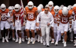 The Texas Longhorns, have a tough SEC schedule ahead of them.