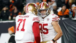 Trent Williams and George Kittle originally restructured ahead of 2023 to help with the future Nick Bosa contract.