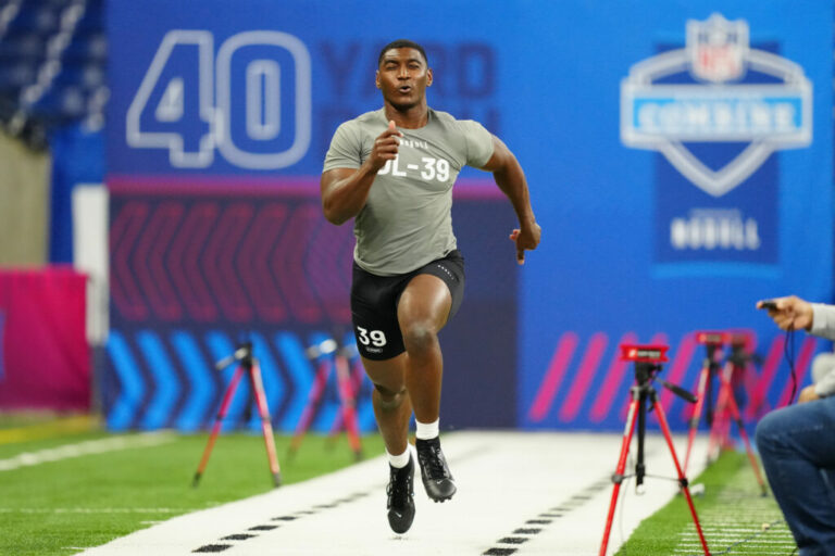 Cedric Johnson Participates in 40-yard dash at 2024 NFL Combine