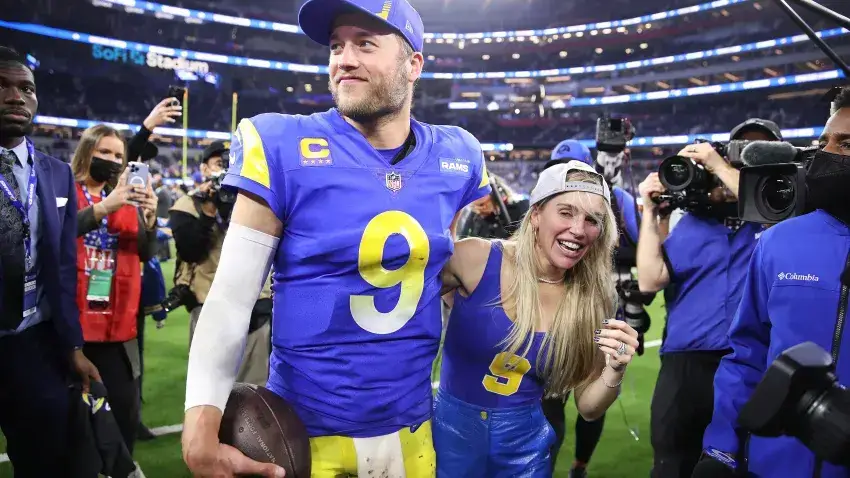 los angeles rams matthew stafford kelly stafford