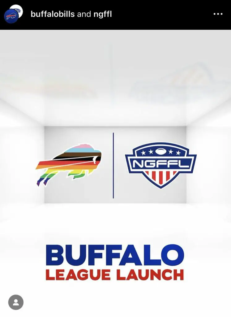 Buffalo Bills, Buffalo Bills gay football league, Buffalo Bills gay league, Buffalo Bills gay flag football, Cole Beasley, Cole Beasley Buffalo Bills