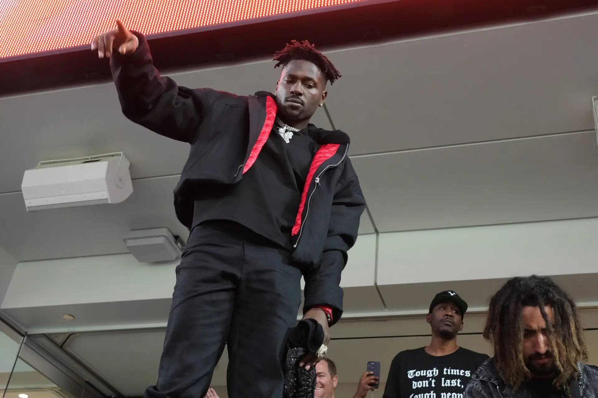 Breaking: NFL Legend Has Twitter (X) Account Revoked By Elon Musk After Massive Beef Goes Too Far 2 Feb 13, 2022; Inglewood, California, USA; NFL free agent Antonio Brown attends in the third quarter in Super Bowl LVI at SoFi Stadium. Mandatory Credit: Kirby Lee-USA TODAY Sports NFL