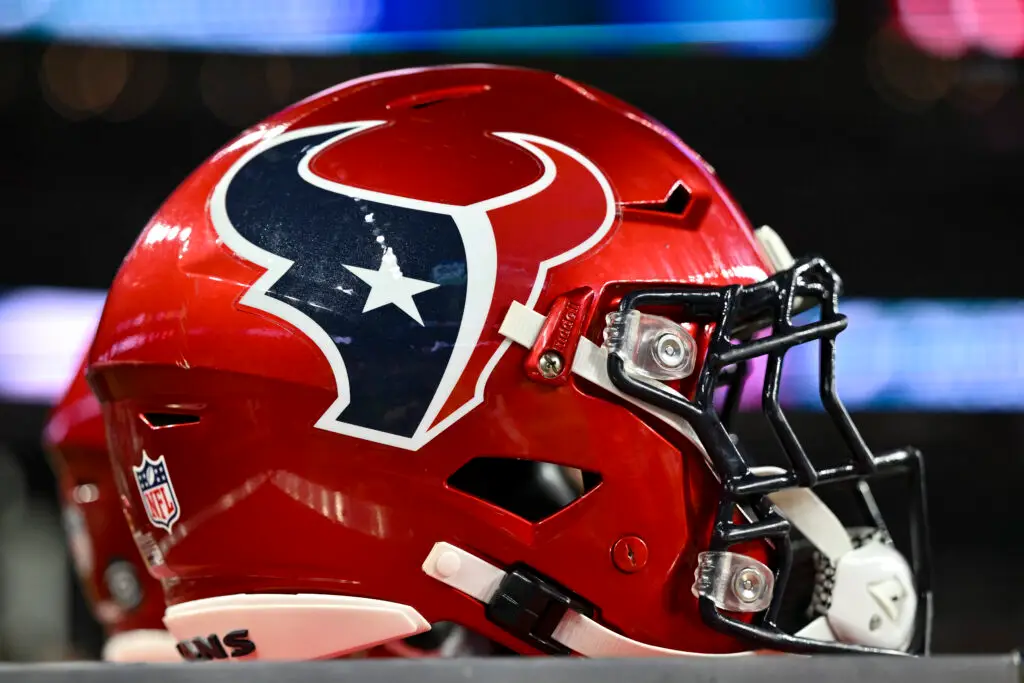 'We Are Heartbroken By The Loss': Houston Texans Pledge $500,000 To Help After Central Texas Floods 1 Houston Texans helmet on the sideline during the third quarter against the Philadelphia Eagles at NRG Stadium