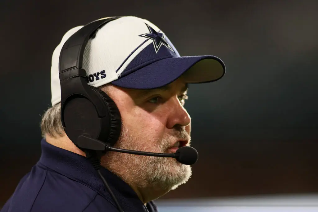 Dec 24, 2023; Miami Gardens, Florida, USA; Dallas Cowboys head coach Mike McCarthy looks on against the Miami Dolphins during the third quarter at Hard Rock Stadium. Mandatory Credit: Sam Navarro-USA TODAY Sports