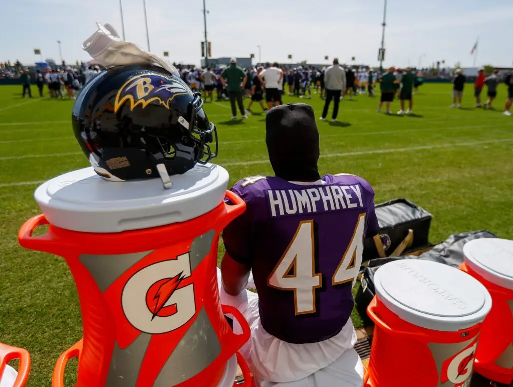 NFL Star Marlon Humphrey Reacts to Grotesque Diddy Allegations Amid Sex Trafficking Trial 1 Baltimore Ravens cornerback Marlon Humphrey (44) takes a break during a joint practice with the Green Bay Packers on Thursday, August 22, 2024, at Ray Nitschke Field in Ashwaubenon, Wis. Tork Mason/USA TODAY NETWORK-Wisconsin