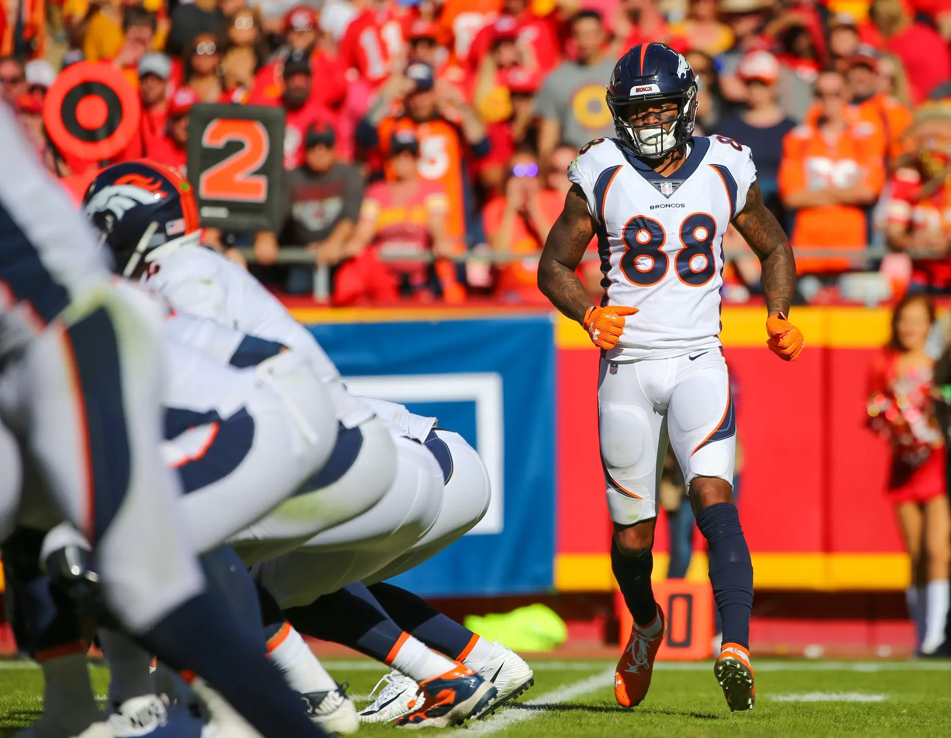 Breaking: NFL Awards A Posthumous Honor Former Star (Report) 2 Oct 28, 2018; Kansas City, MO, USA; Denver Broncos wide receiver Demaryius Thomas (88) gets into position before the snap against the Kansas City Chiefs in the second half at Arrowhead Stadium. Mandatory Credit: Jay Biggerstaff-USA TODAY Sports