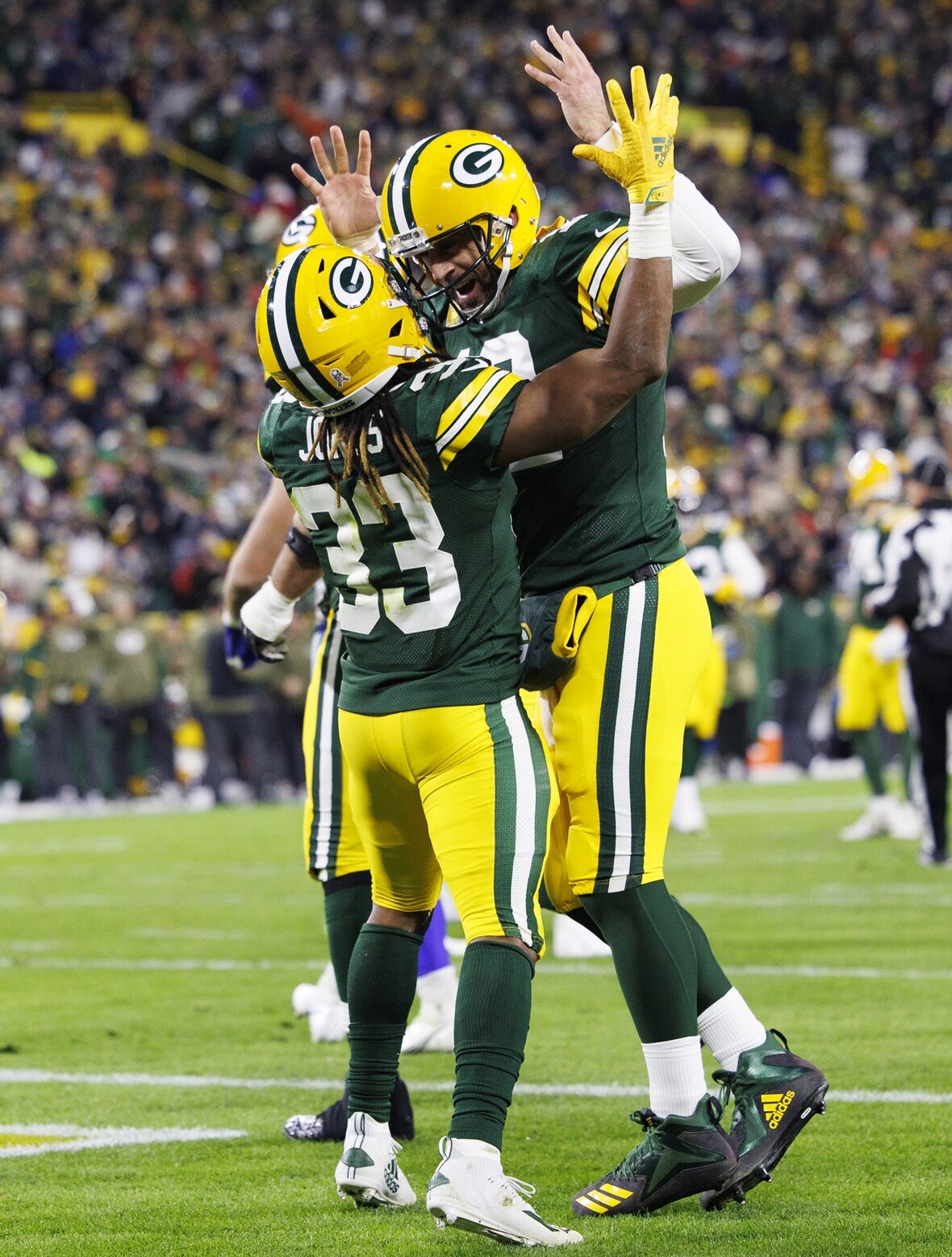 Green Bay Packers, Aaron Jones, Aaron Rodgers