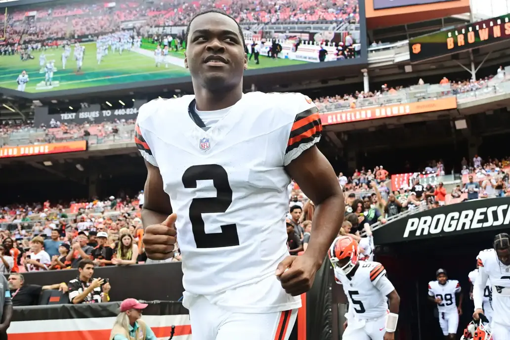 Aug 10, 2024; Cleveland, Ohio, USA; Cleveland Browns wide receiver Amari Cooper (2) before the game against the Green Bay Packers at Cleveland Browns Stadium. Mandatory Credit: Ken Blaze-Imagn Images