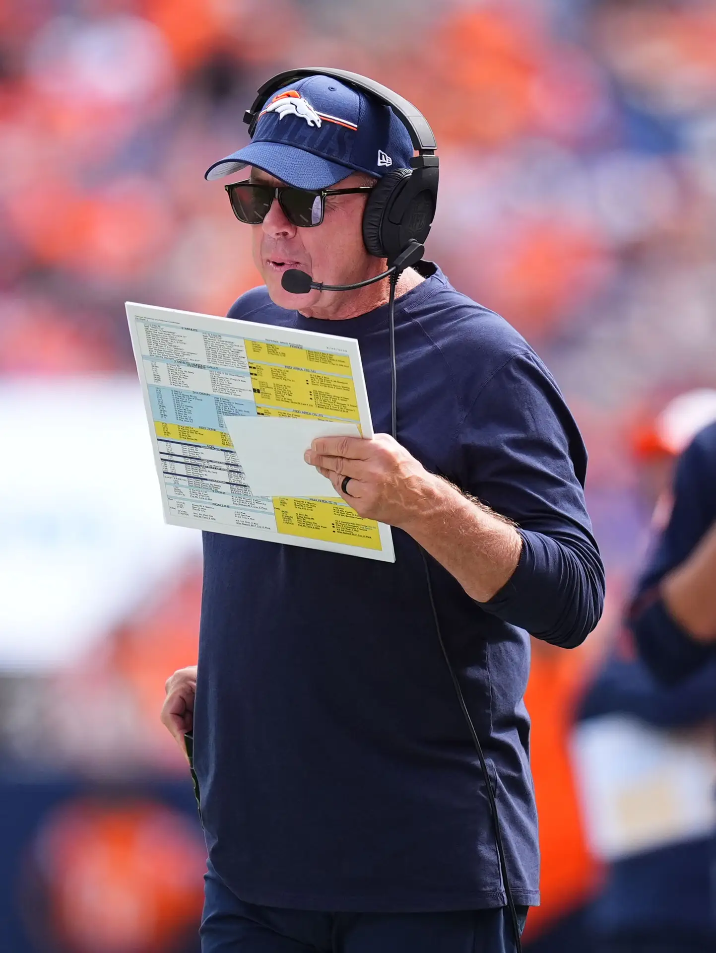 Broncos' Sean Payton Goes Viral For Posting "Inappropriate" Photo Of Daughter With 50k Reactions 1 Aug 25, 2024; Denver, Colorado, USA; Denver Broncos head coach Sean Payton during the second quarter against the Arizona Cardinals at Empower Field at Mile High. Mandatory Credit: Ron Chenoy-USA TODAY Sports