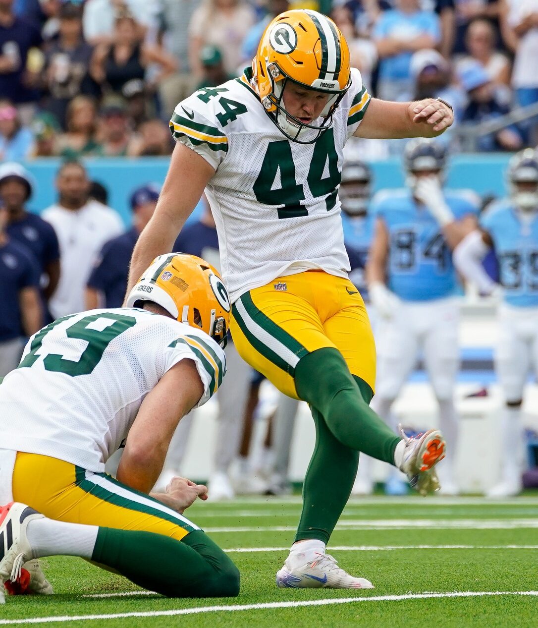 Green Bay Packers kicker Brayden Narveson