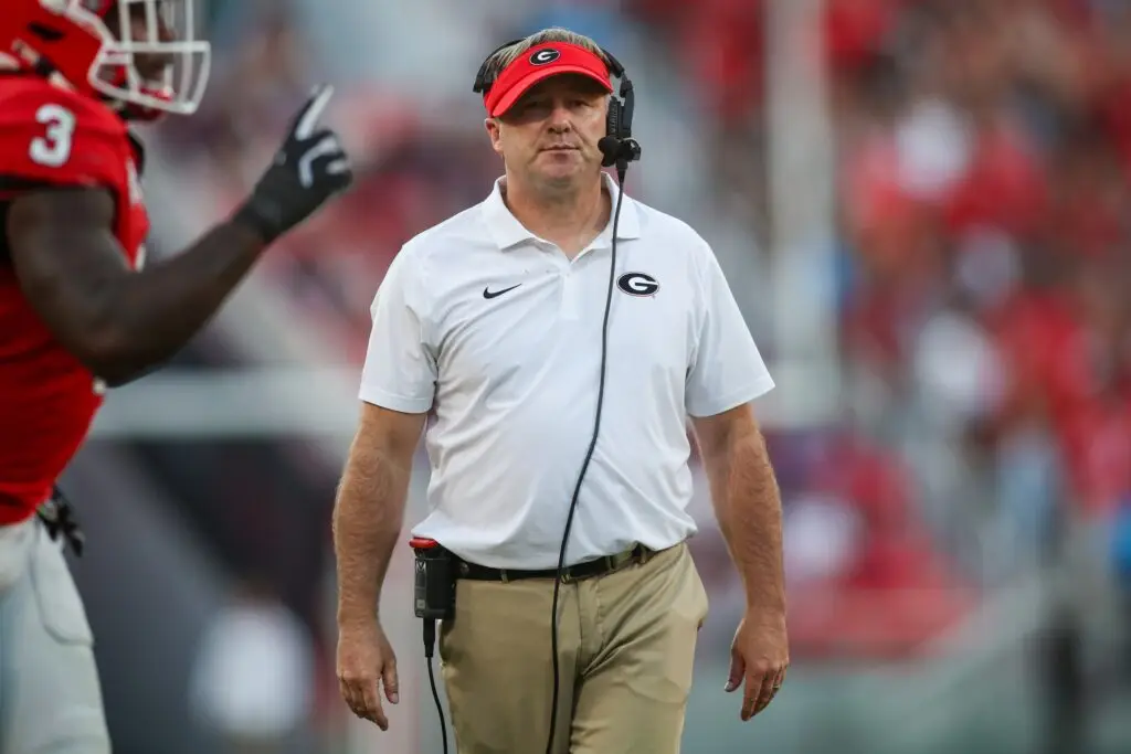 Kirby Smart, head coach of the Georgia Bulldogs