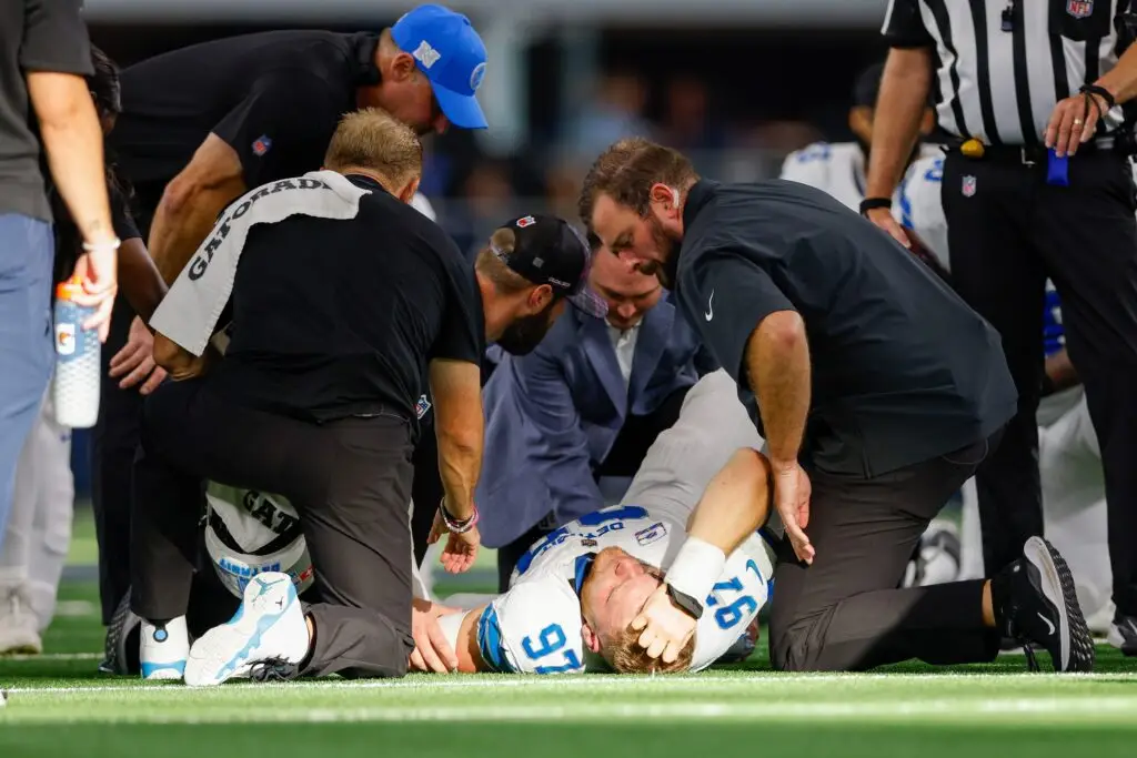 Detroit Lions, Aidan Hutchinson, Aidan Hutchinson Injury