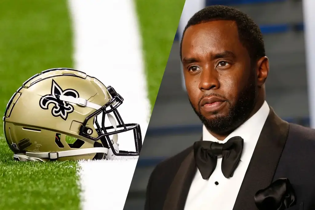 Sean Combs New Orleans Saints Helmet