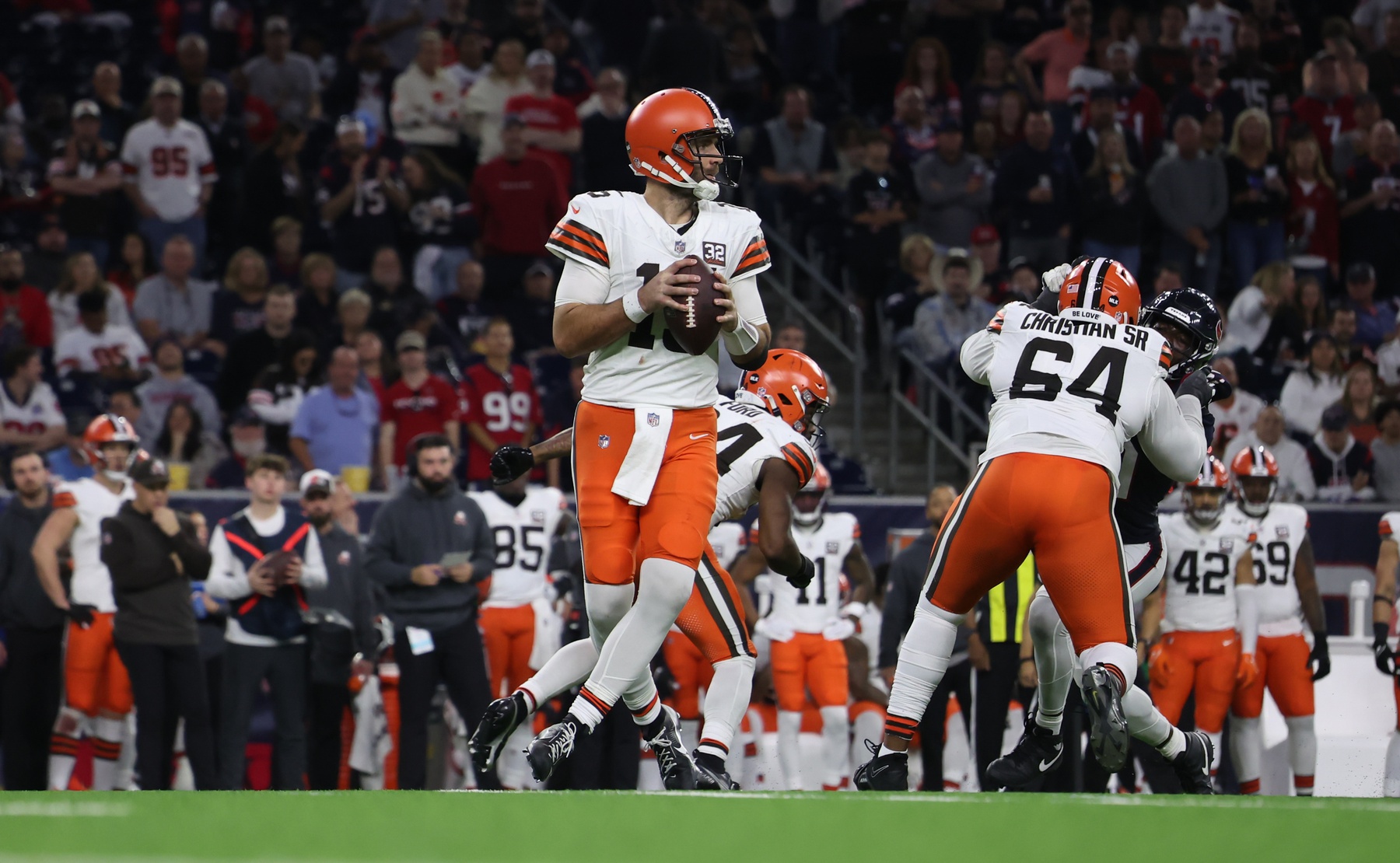 Cleveland Browns, Geron Christian and Joe Flacco