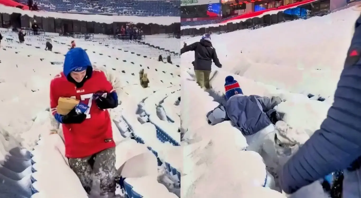 Fans at Bills-49ers game (Photos via @NFL Facebook)