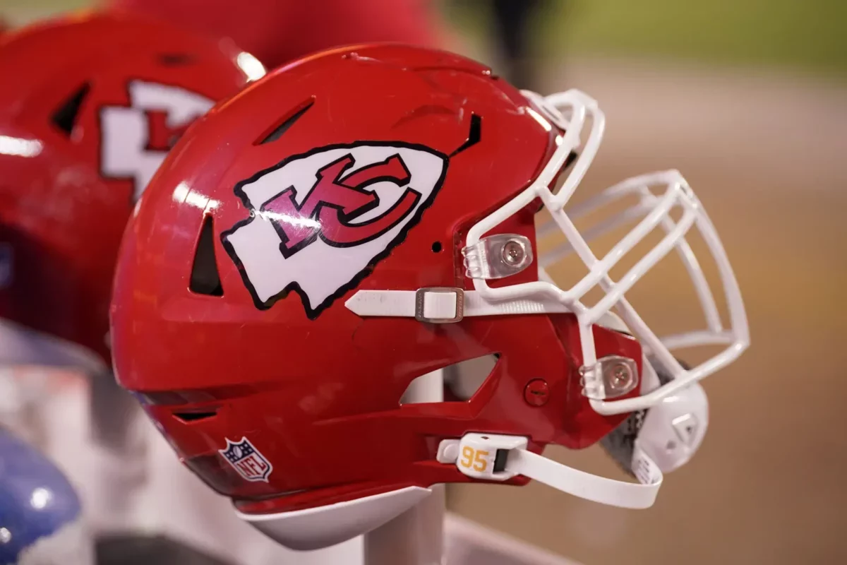 Breaking: Famous Chiefs Fan Sentenced To Decades Behind Bars (Report) 4 Dec 31, 2023; Kansas City, Missouri, USA; A general view of a Kansas City Chiefs helmet after the game against the Cincinnati Bengals at GEHA Field at Arrowhead Stadium. Mandatory Credit: Denny Medley-USA TODAY Sports
