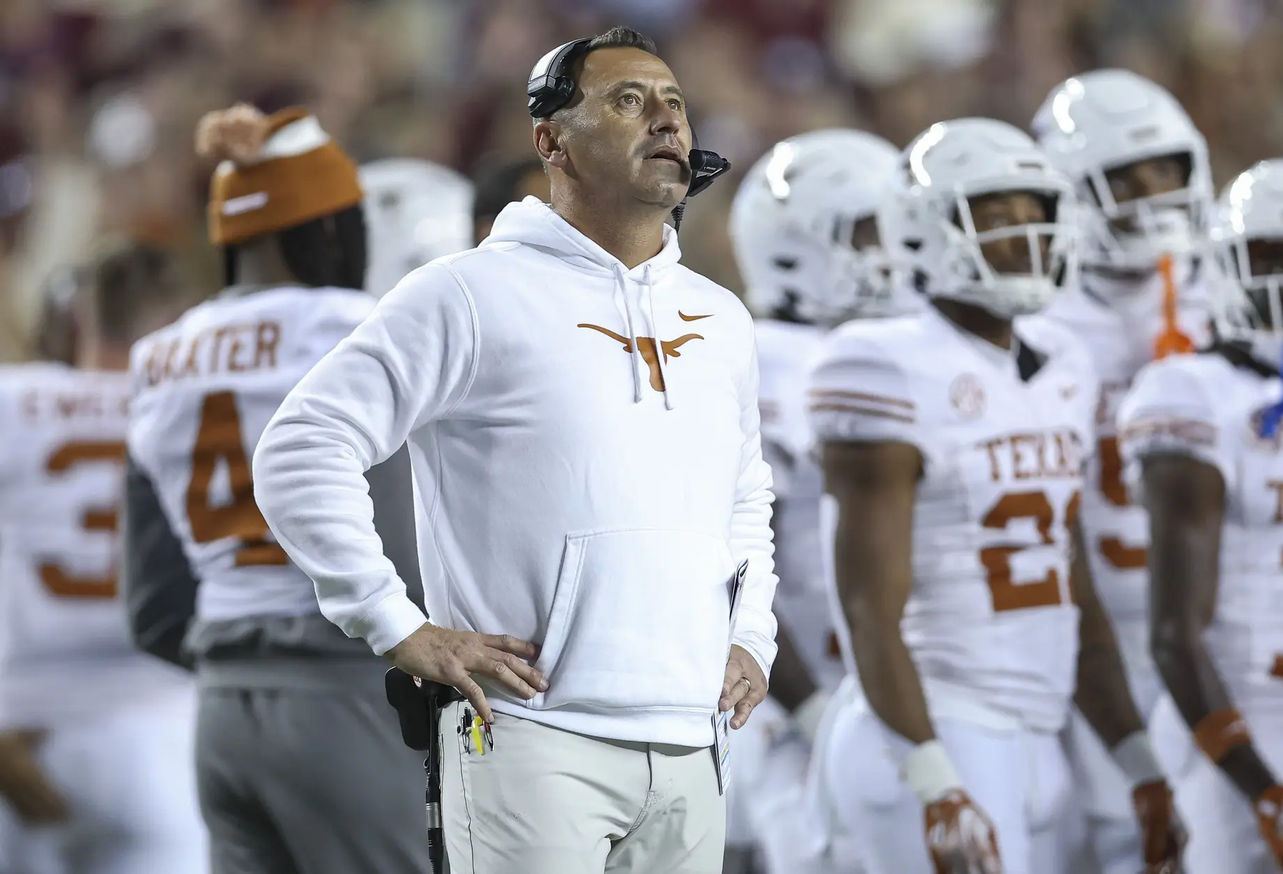 Texas Longhorns head coach Steve Sarkisian