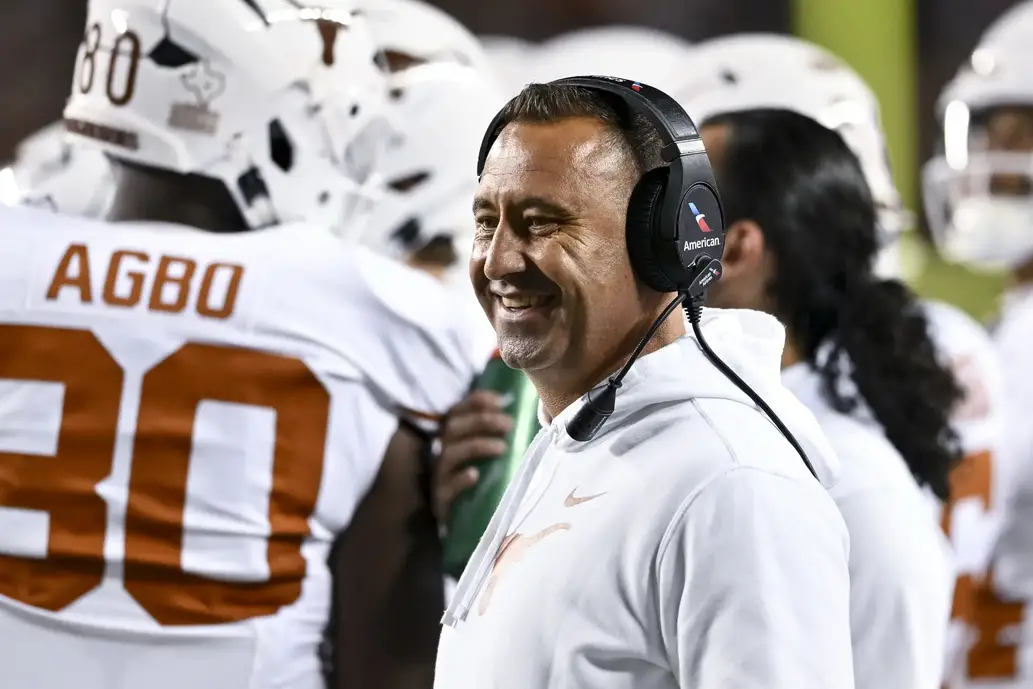 Texas Longhorns head coach Steve Sarkisian