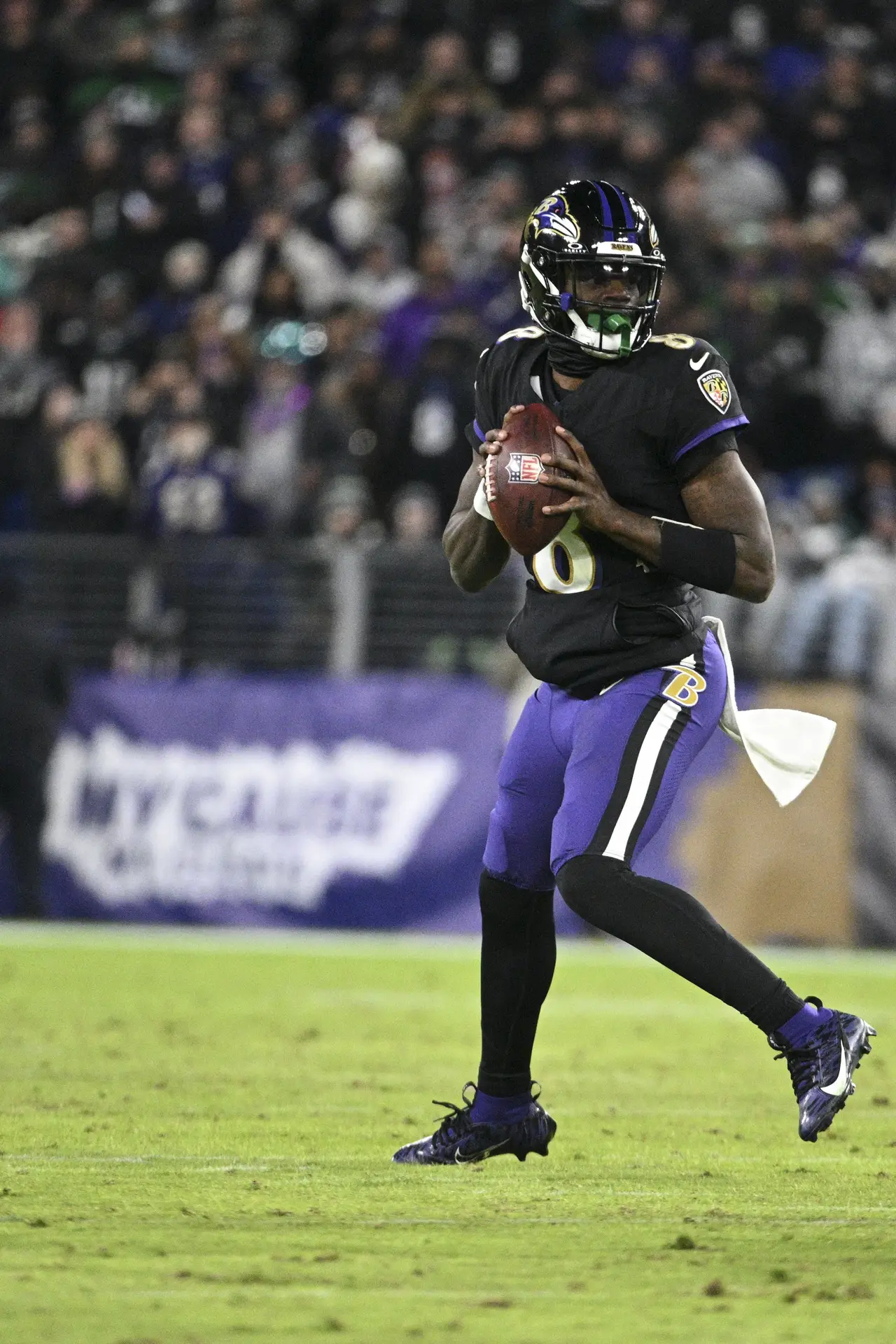 Fans Have Mixed Reactions to NFL's Plan for Flag Football in Olympics 1 Baltimore Ravens quarterback Lamar Jackson