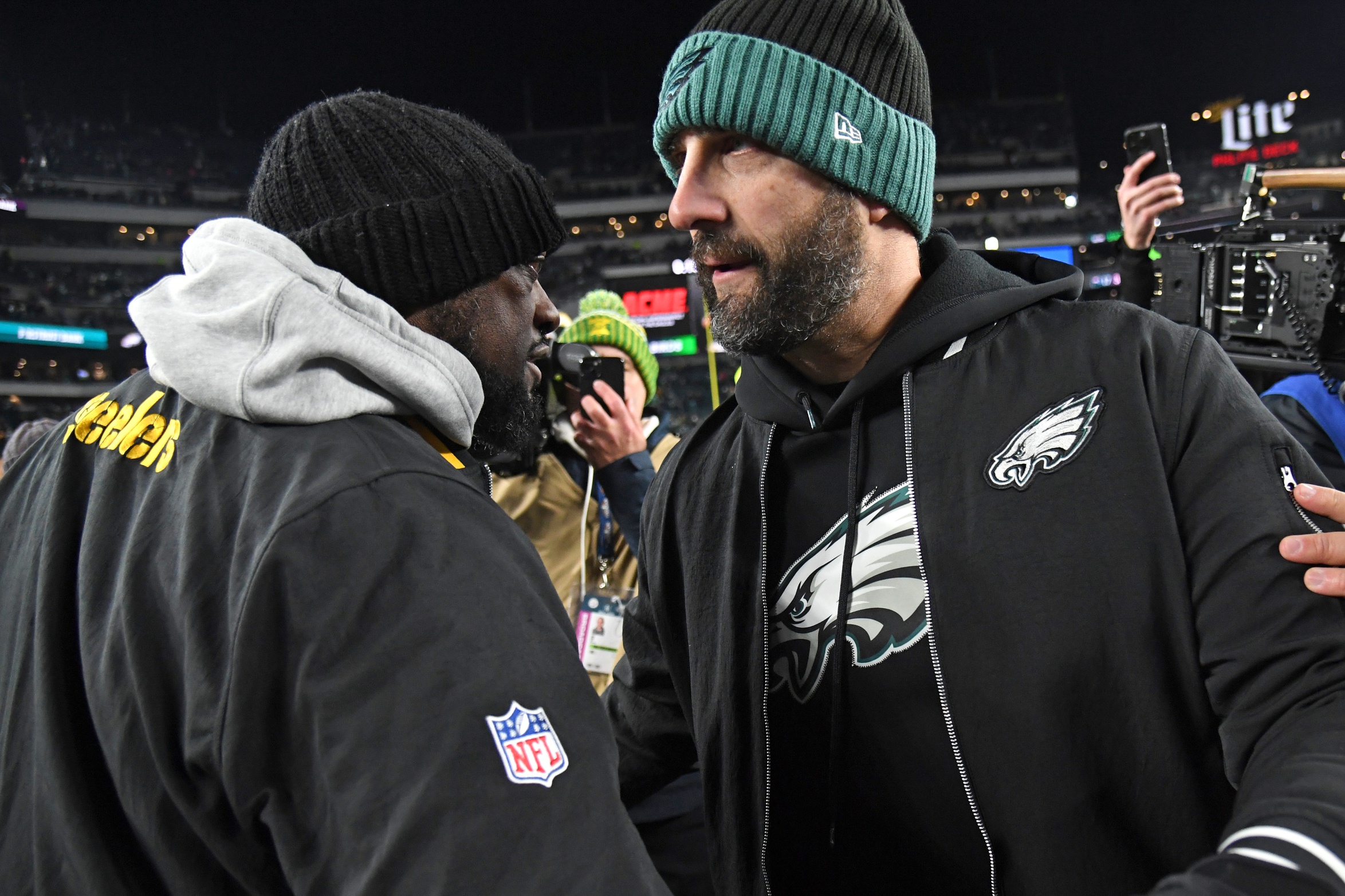 Eagles' Nick Sirianni-jalen Carter Sideline Fight Caught On Camera That 