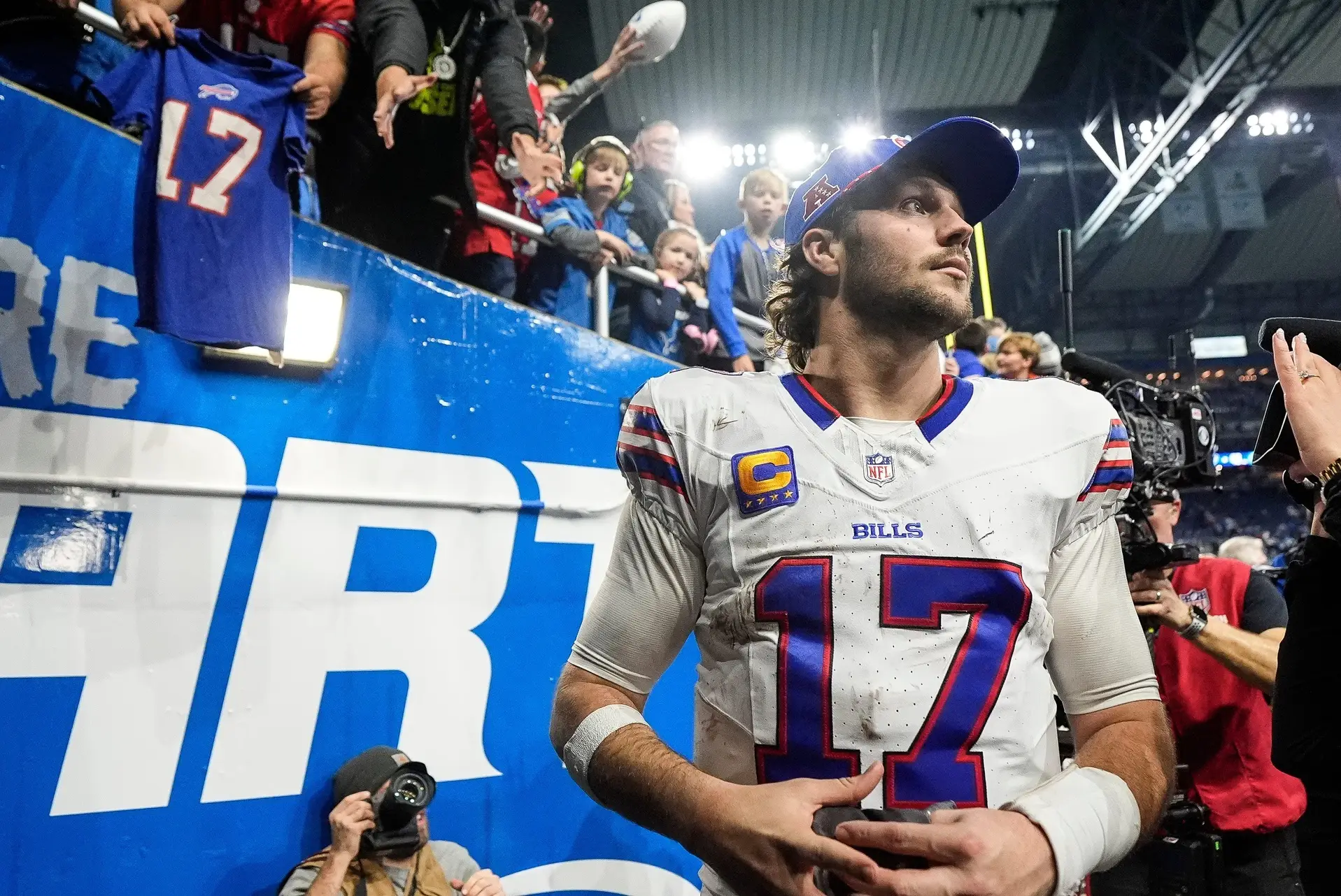 Josh Allen's Own Teammate Doesn't Think He Deserved 2024 MVP (Breaking) 3 Buffalo Bills quarterback Josh Allen exits the field after 48-42 win over Detroit Lions at Ford Field in Detroit on Sunday, Dec. 15, 2024. Allen and the Bills offense have been on a heater, scoring more than 41 points per game over their last three.