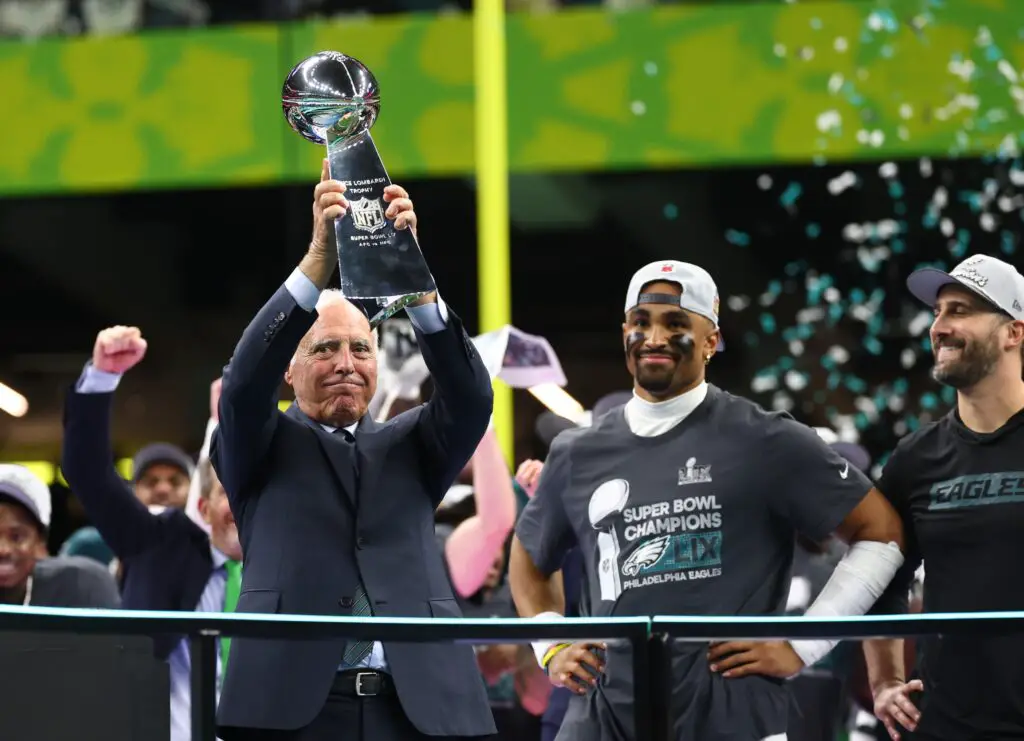 NFL Meeting to Vote to Ban Tush Push Marred by Outrageous Analogies, Tension, Report Says 2 Philadelphia Eagles, Jeffrey Lurie