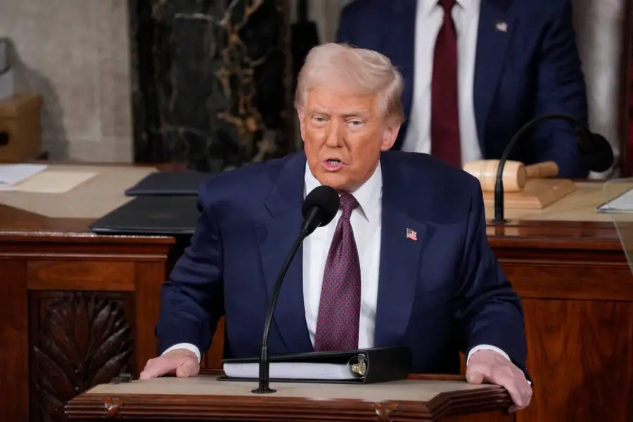 President Donald Trump addresses a joint session of Congress on March 4, 2025. © Jack Gruber/USA TODAY / USA TODAY NETWORK via Imagn Images