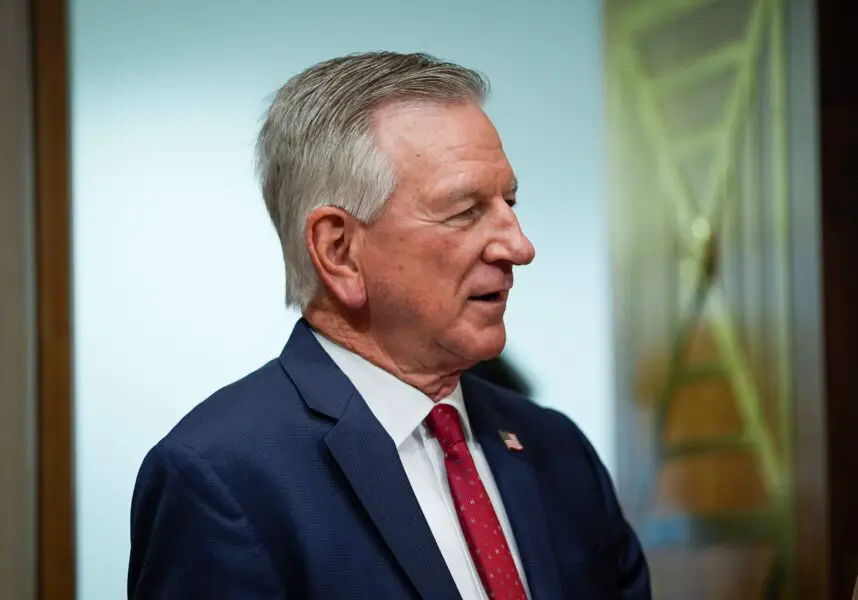 Senator Tommy Tuberville (R-AL) during a business meeting of the Senate Committee on Health, Education, Labor, and Pensions in Washington, DC