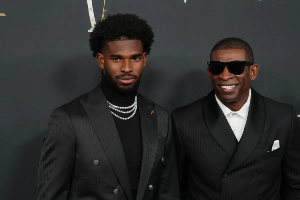 "LIES": Shedeur Sanders Rumors On Purchasing Rolls Royce Heavily Denied By Deion Sanders 1 Feb 6, 2025; New Orleans, LA, USA; Deion Sanders (right) with his son Shedeur Sanders on the red carpet before Super Bowl LIX NFL Honors at Saenger Theatre. Mandatory Credit: Kirby Lee-Imagn Images