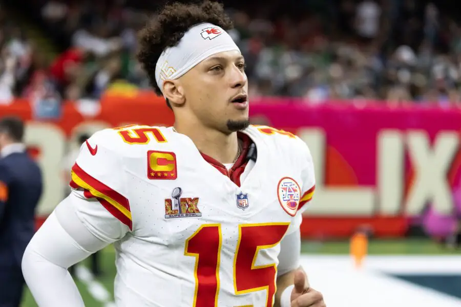 Kansas City Chiefs Rookie Could Make Major Impact on Patrick Mahomes 2 Feb 9, 2025; New Orleans, LA, USA; Kansas City Chiefs quarterback Patrick Mahomes (15) against the Philadelphia Eagles in Super Bowl LIX at Ceasars Superdome. Mandatory Credit: Mark J. Rebilas-Imagn Images