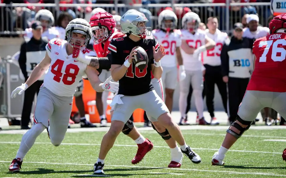 "Ohio Rep Has Bigger Problems": Ohio State Buckeyes Fans Erupt About A Bill Preventing Game From Being Scheduled At Noon 2 Ohio State Buckeyes Julian Sayin