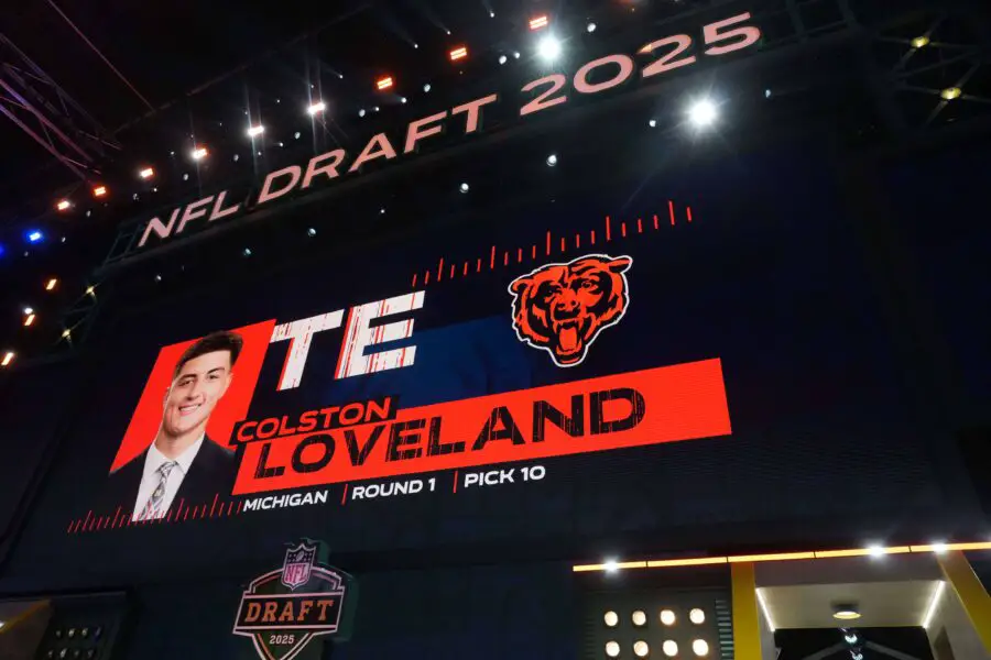 "The Top Tight End In This Class": NFL Insider Reveals Why the Chicago Bears Drafted Colston Loveland Over Tyler Warren 1 USATSI 26045473 168400517 lowres