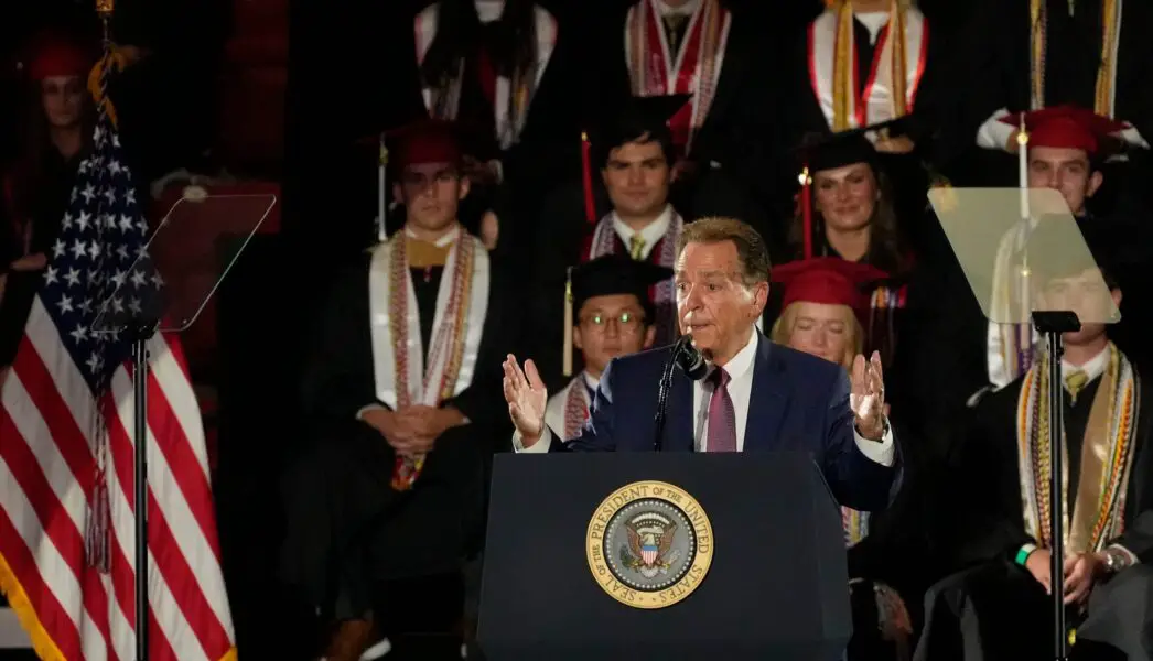 "Let's Bring Him Back": Donald Trump Makes Comments About Former Alabama Crimson Tide Coach Nick Saban At Commencement Speech 1 USATSI 26070354 168400517 lowres