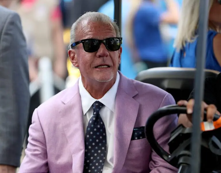 Colts to honor late Jim Irsay with heartfelt jersey tribute 2 Indianapolis Colts owner Jim Irsay before the start of their game against the Los Angeles Chargers at Dignity Health Sports Park in Carson, CA., on Sunday, Sept., 8, 2019. Indianapolis Colts Play The Los Angeles Chargers In Their Nfl Season Opener